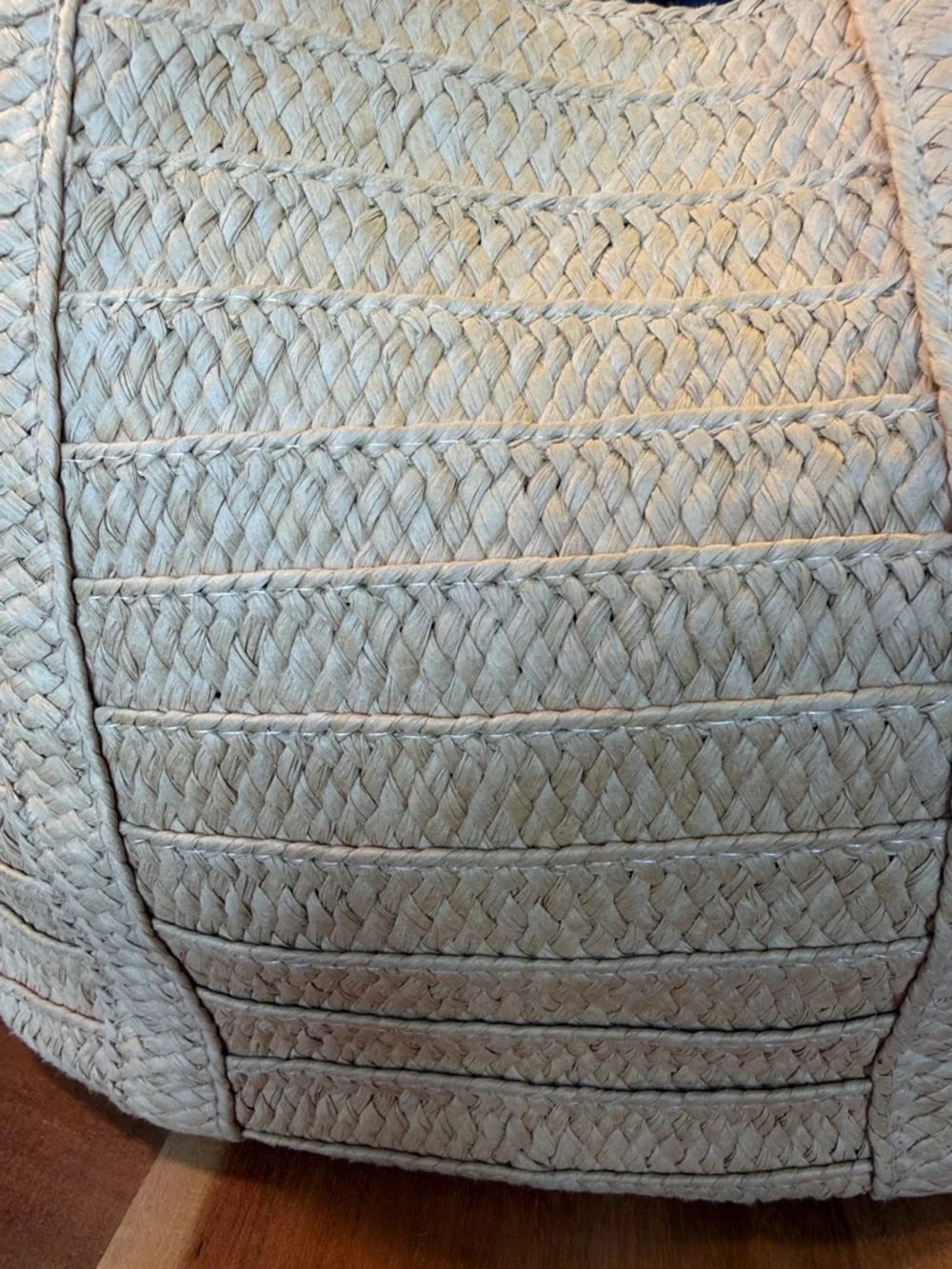 Draper James Coastal Chic Everyday Woven Straw Tote Natural (VGUC) - Picture 16 of 17